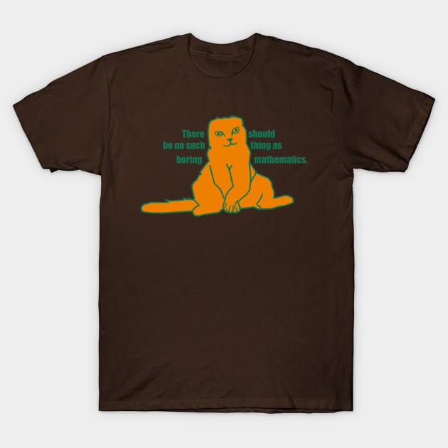 Funny Mathematician Cat T-Shirt by Bunlinked